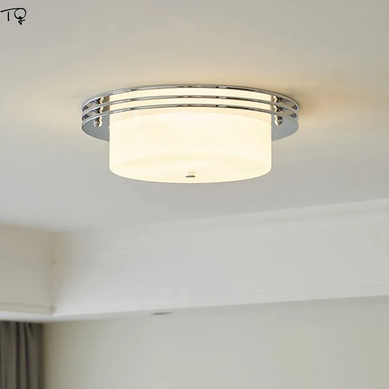 Imagem -01 - Lâmpada de Teto de Vidro Minimalista Luzes de Teto Designer Espaço Retro Corredor Entrada Quarto Estudo Varanda Escada Café lampada de teto de vidro minimalista luzes de teto designer espaco retro corredor entrada quarto estudo varanda escada cafe 01