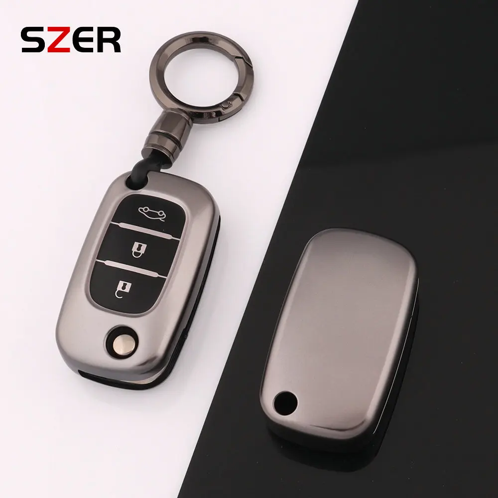 NEUE TPU Gun Grau Auto Schlüssel Fall Für Renault Fluence Clio Megane LADA Vesta Granta XRay Kalina Priora Limousine Sport Für Mercedes Benz