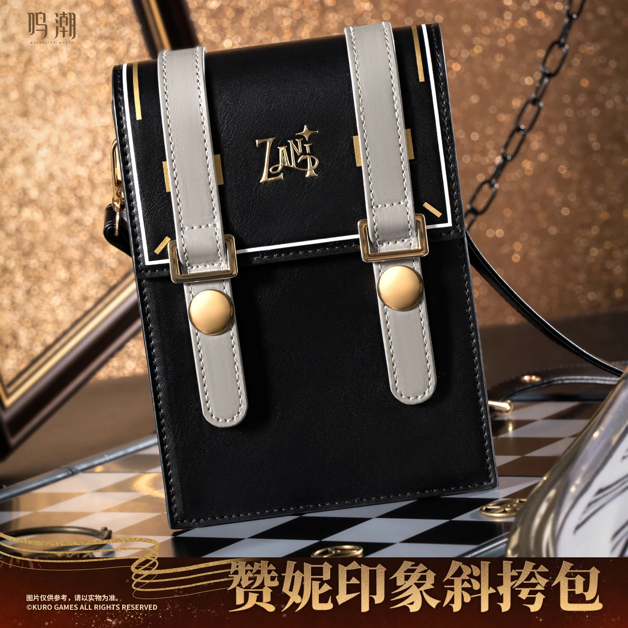 

Genuine Kurogame Wuthering Waves Zani Cosplay Crossbody Bag PU Leather Single Shoulder Bag Cute Messenger Bag for Women