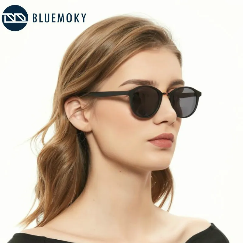 BLUEMOKY Retro Small Round Sunglasses Men Women Lightweight Vintage Sports Driving UV400 Sun Glasses Shades oculos De Sol