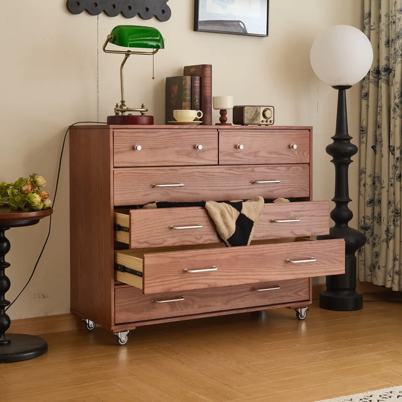 

Household living room storage bedroom bedside storage cabinet integrated
