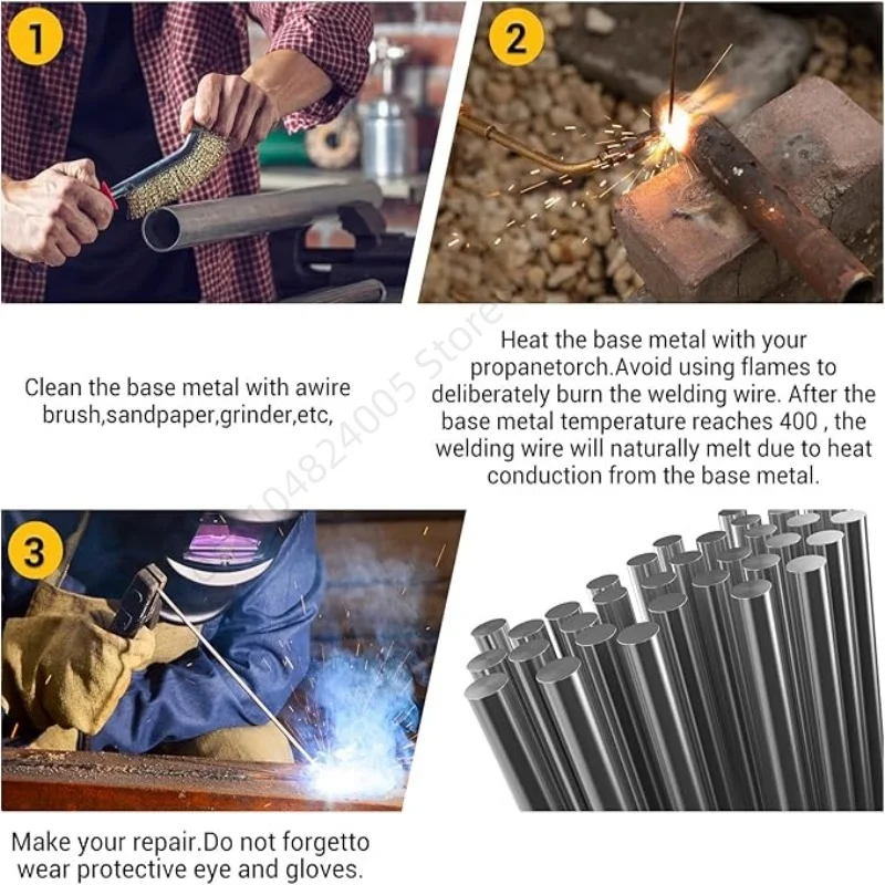 5/10 قطعة درجة حرارة منخفضة سهلة تذوب قضبان لحام 1.6 مللي متر/2.0 مللي متر سلك قضيب لحام لا حاجة لحام مسحوق لحام بار القصدير أدوات إصلاح