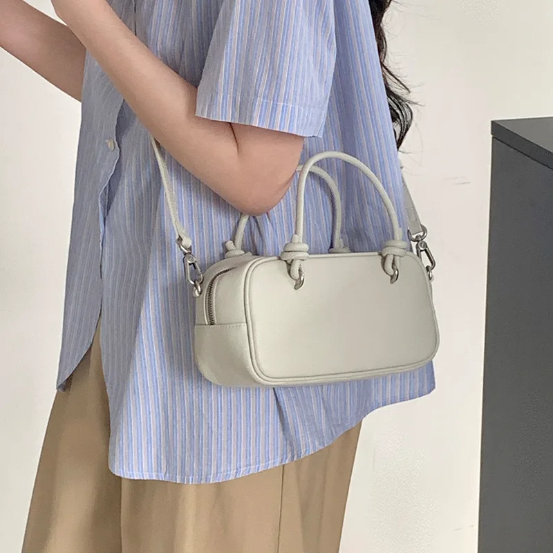 

Women Cow Genuine Leather Shoulder Boston Bag Female Soft Natural Cowhide Durable Handbags Ladies Retro Fashion Crossbody Bags