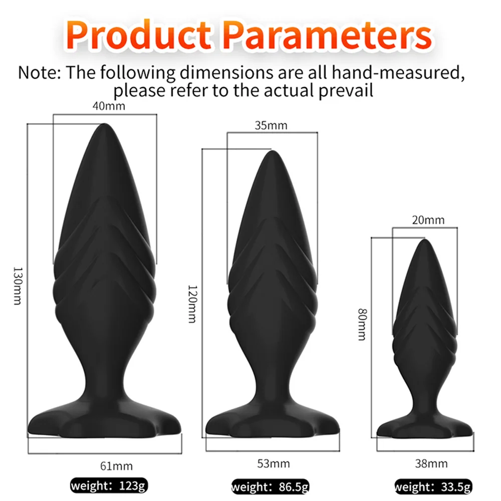 Silicone Plug Anal Butt Plug Analplug Dilator Dildo Prosate Massager Adult Games Sexy Toys for Men Women Couples Female Sex Shop - view 6