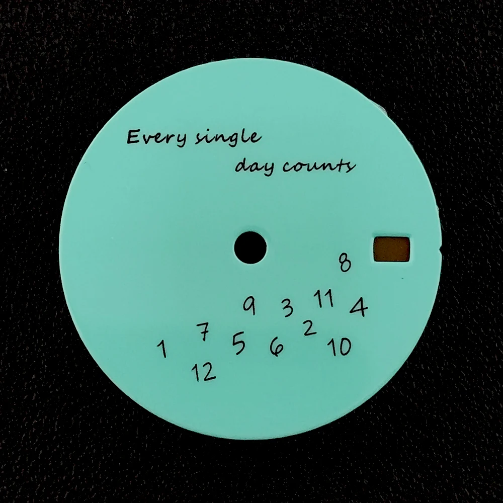 28.5mm custom logo dial men's watch without illuminated dial NH35 movement watch accessories