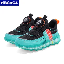 Nuova Sneaker antiscivolo per bambini per ragazzi e ragazze scarpe Casual per bambini scarpe da corsa sportive all'aperto con Design a fibbia rotante