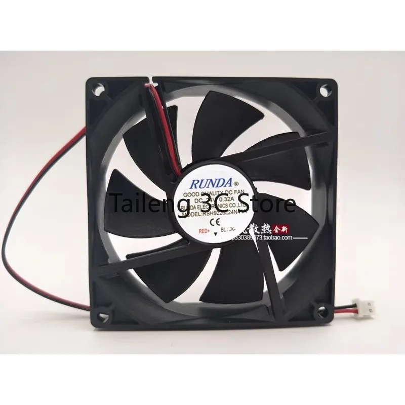 New cooler Fan for RUNDA RSH9225L24N41A 24V 0.32A 9.2CM 9225 Welding Machine Cooling Fan 92x92x25mm