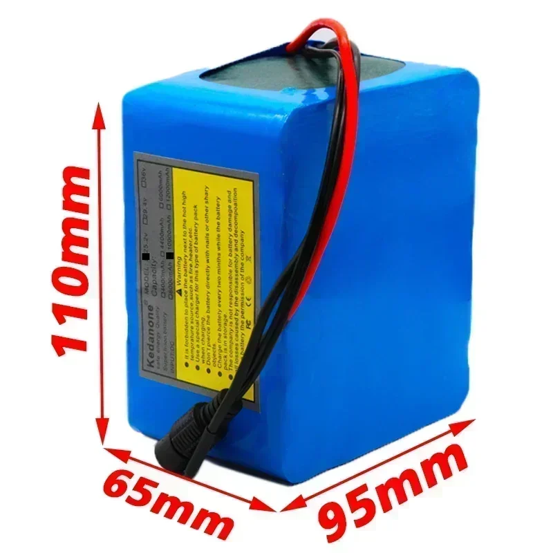 24V 10Ah 6S5P 18650 batería de iones de litio 25,2 v 10000mAh bicicleta eléctrica ciclomotor/eléctrico/batería de iones de litio + cargador 2A