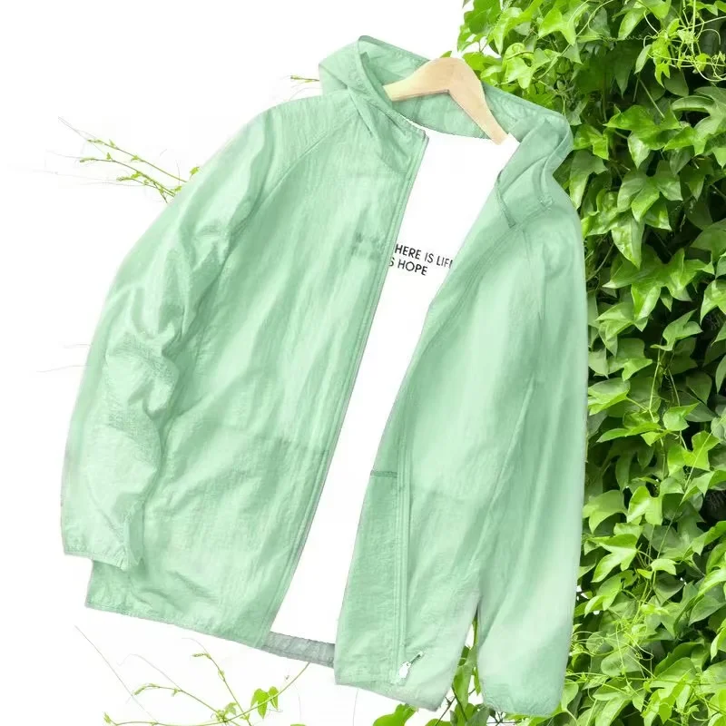 Hooded Sun Jacket Breathable Windbreaker Outdoor Sports Fishing Camping Sunshade Great for Camping And Fishing