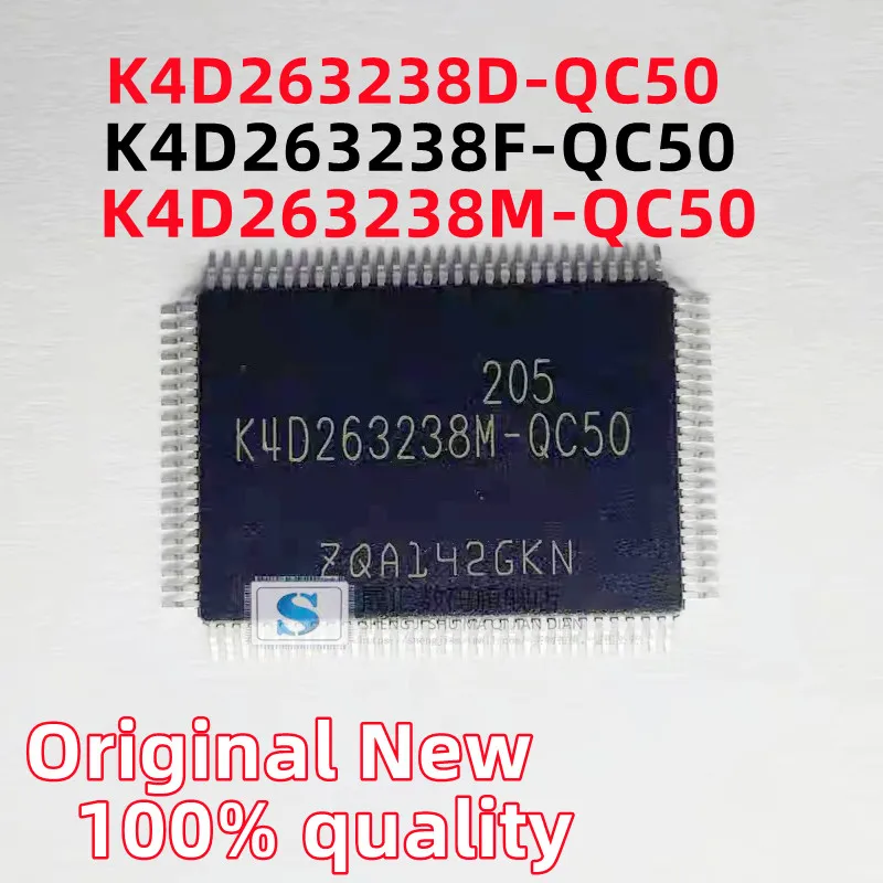 (1piece)100% New K4D263238D-QC50 K4D263238F-QC50 K4D263238M-QC50 QFP-100 Chipset