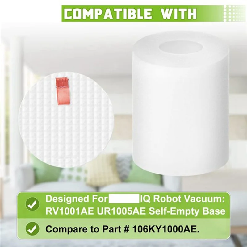 B47B-5PCS Vakuum Filter Schwämme Für Shark IQ RV1001AE RV101 Ersatzteile Effiziente Haushalts Reinigung Zubehör