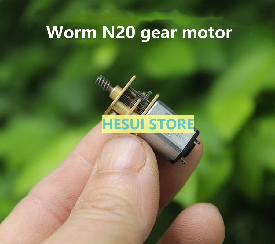 1/2/3PCS Worm N20 gear motor DC 3-6V 37-74 RPM