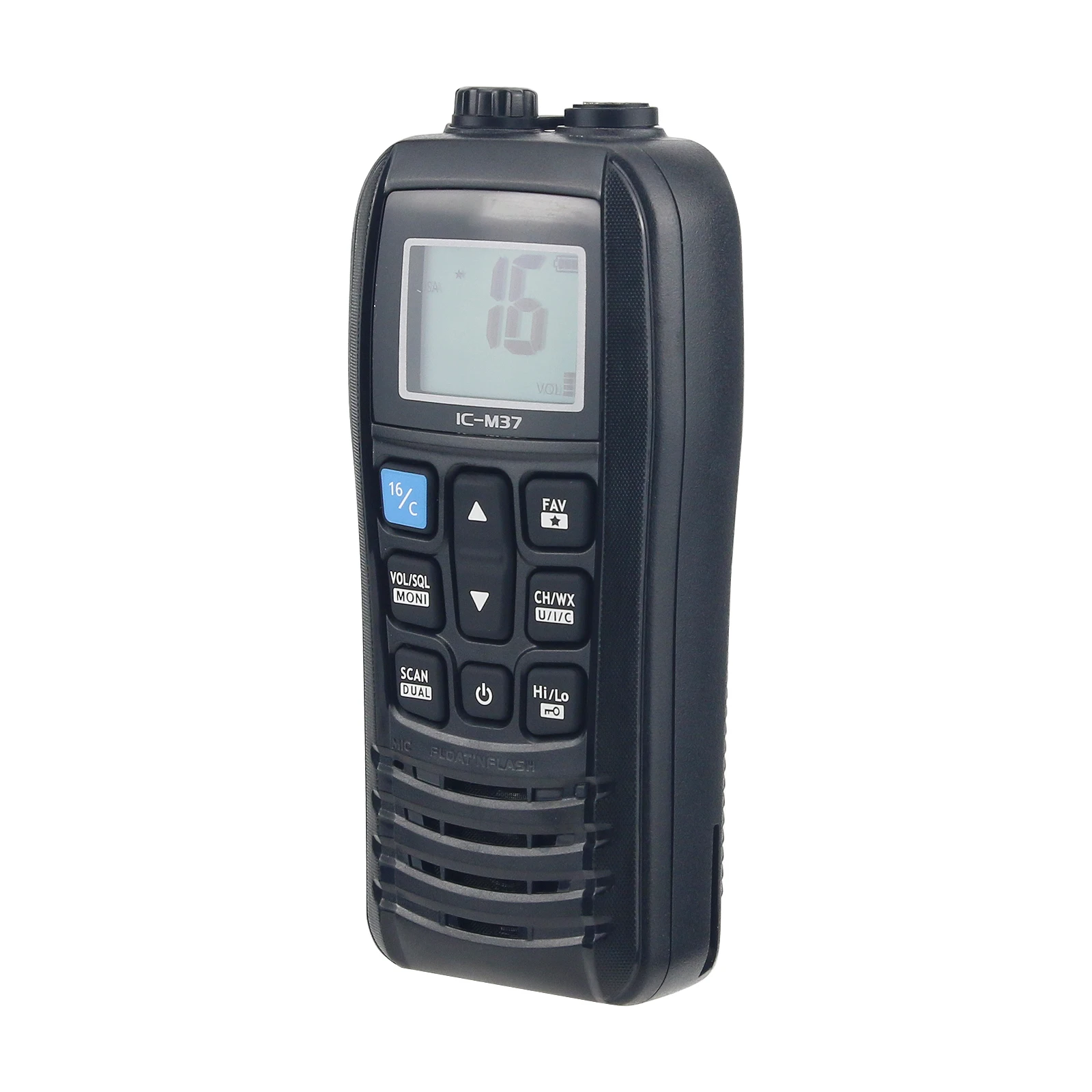 IC-M37 6W 5KM VHF Transceiver Handheld Marine Transceiver Ship Walkie Talkie VHF Radio