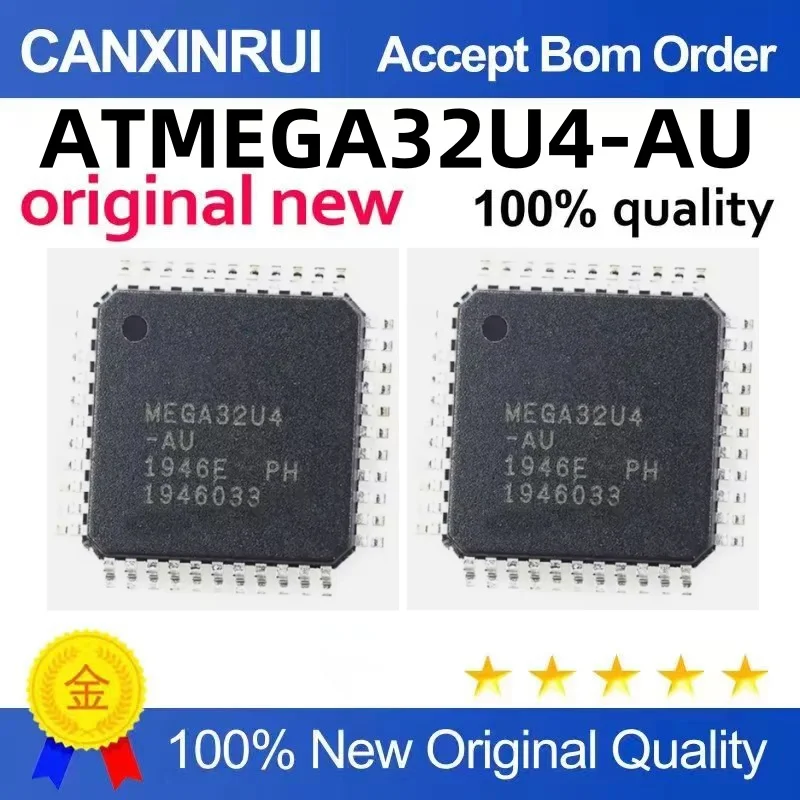 

Original original ATMEGA32U4-AU chip 8-bit microcontroller AVR 16K flash USB TQFP-44 package