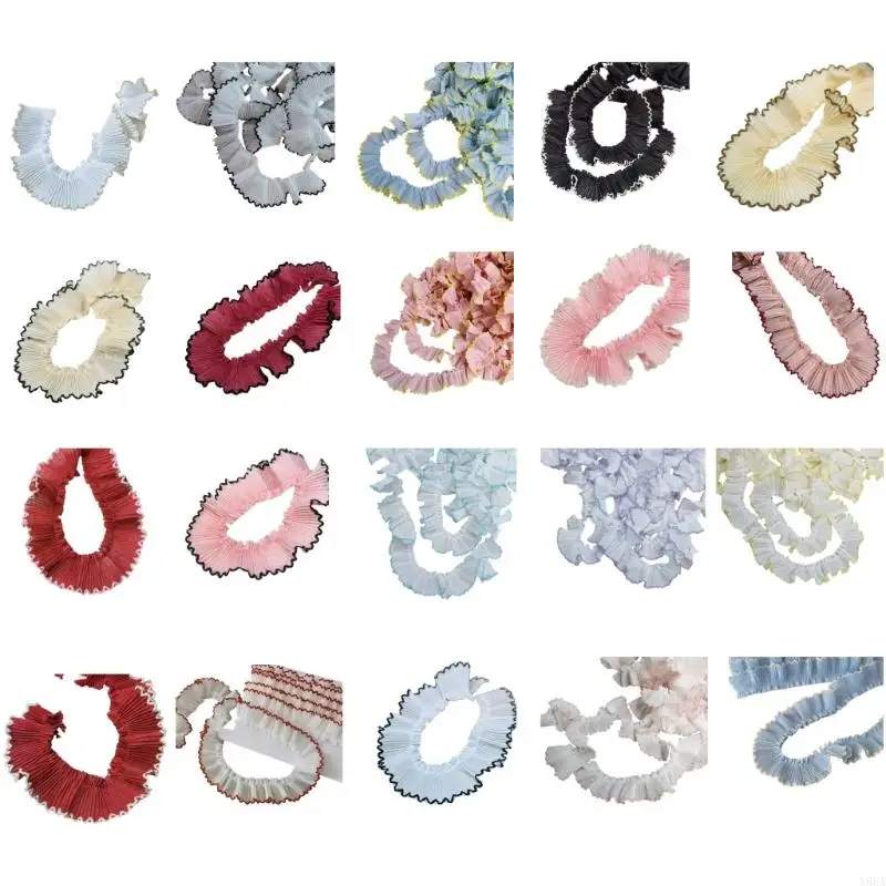 Y88A All Matching Lace Trim Elegant Ruffled Lace Edges For Home Decoration