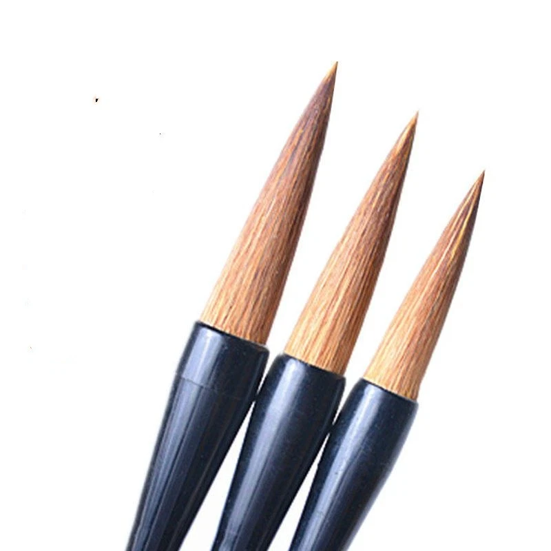 Hu Brush Mixed Hair Chinese Writing Brush Regular Script Caligraphie Brush Pen Landscape Chinese Painting Brush Set Tinta China