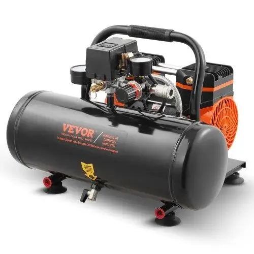 Compact Portable 2 Gallon Oil-Free Air Compressor 8 Bar - Lightweight & Efficient