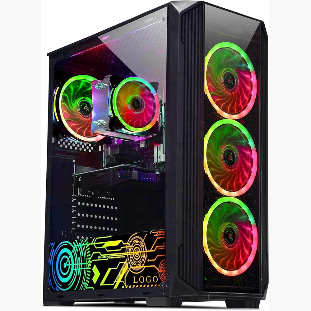 Wholesale Hot Sale Desktop Gaming PC Computer for Gamer Set I7  Processor GTX 1660S DDR4 16G RAM 1TB SSD RGB Fans   Wi10 Pro