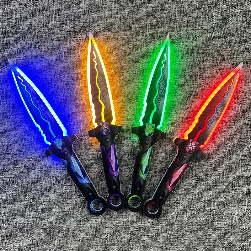 31 cm/12.2in Valorant Het Mes van Genade Acryl Lichtgevende Speelgoed Mes Spel Randapparatuur Wapens Model Props Cosplay Party ornamenten
