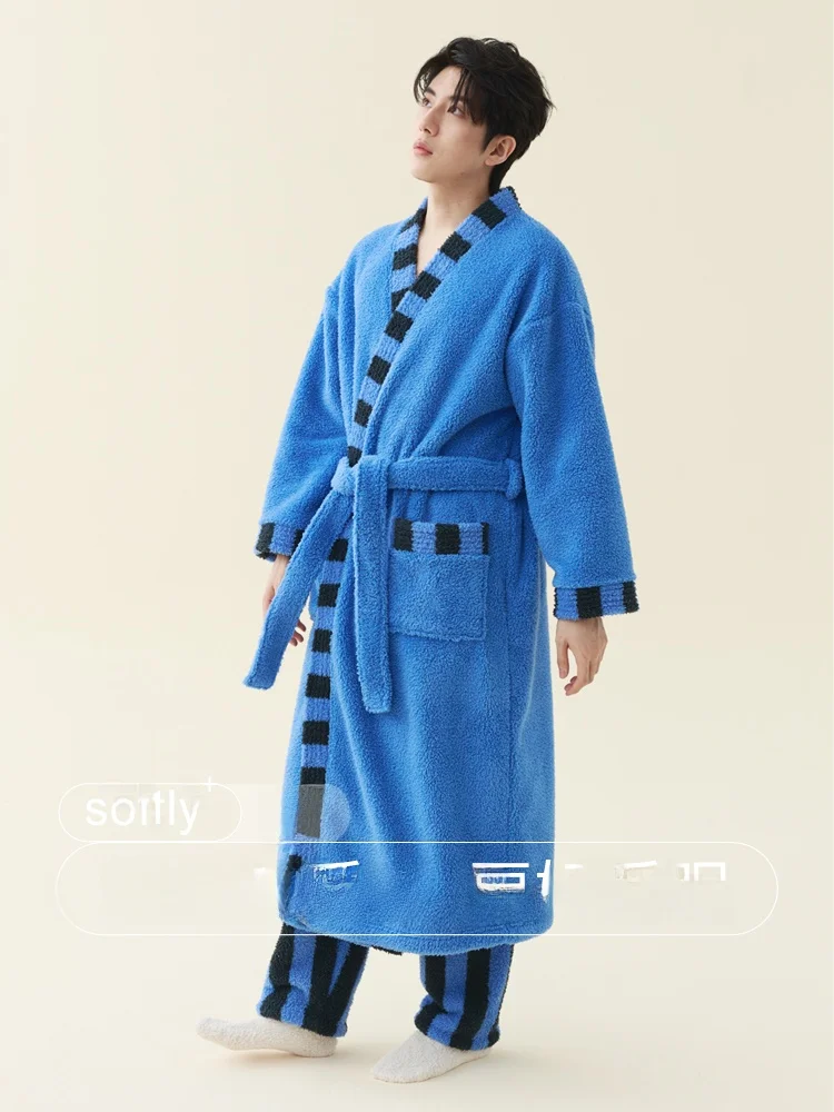 accappatoio-lungo-da-uomo-in-pile-corallo-abbigliamento-da-casa-di-lusso-caldo-per-il-sonno-spesso-allungato-con-mezza-superficie-floccata-vestaglia-da-mattina