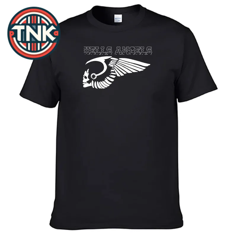 

Motorcycles Club Hells Angels T-shirt 100% Cotton Men Shirt N011