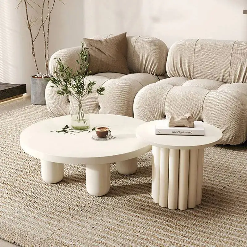 

Aesthetic Japanese Coffee Tables Small Cute Glam Wood Coffee Tables Round Minimalist Mesas De Centro Para Sala Home Furniture