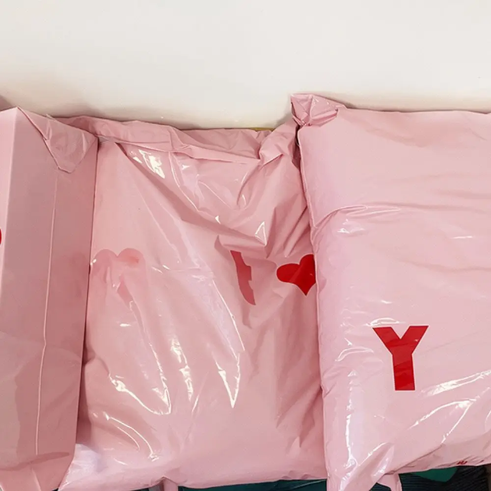 Thickened Courier Bags Pink Waterproof Mailing Envelopes Self Seal Shipping Pouches For Logistics Supply Pack