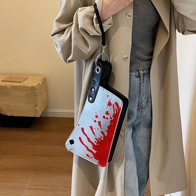 Small Purses And Handbags For Women Unique And Fun Design Leather Crossbody Shoulder Bag Knife Shaped Top Handle Bags Purse view 2