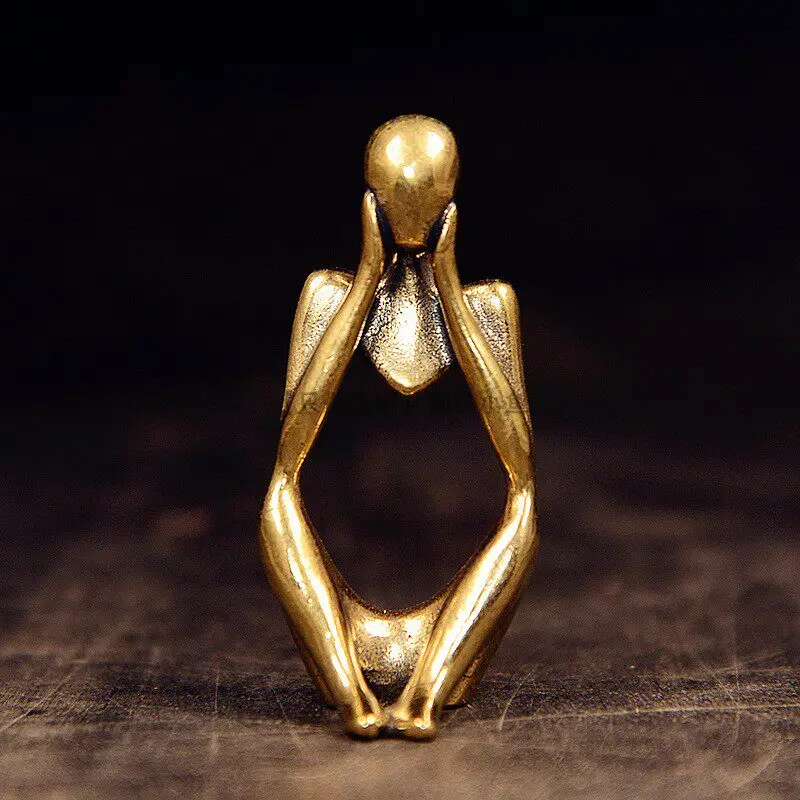 Creative Modern Figurines Miniatures Abstract Thinker Figurines Miniatures Character Home Decor Figurki Miniaturkowe ZY40XBJ