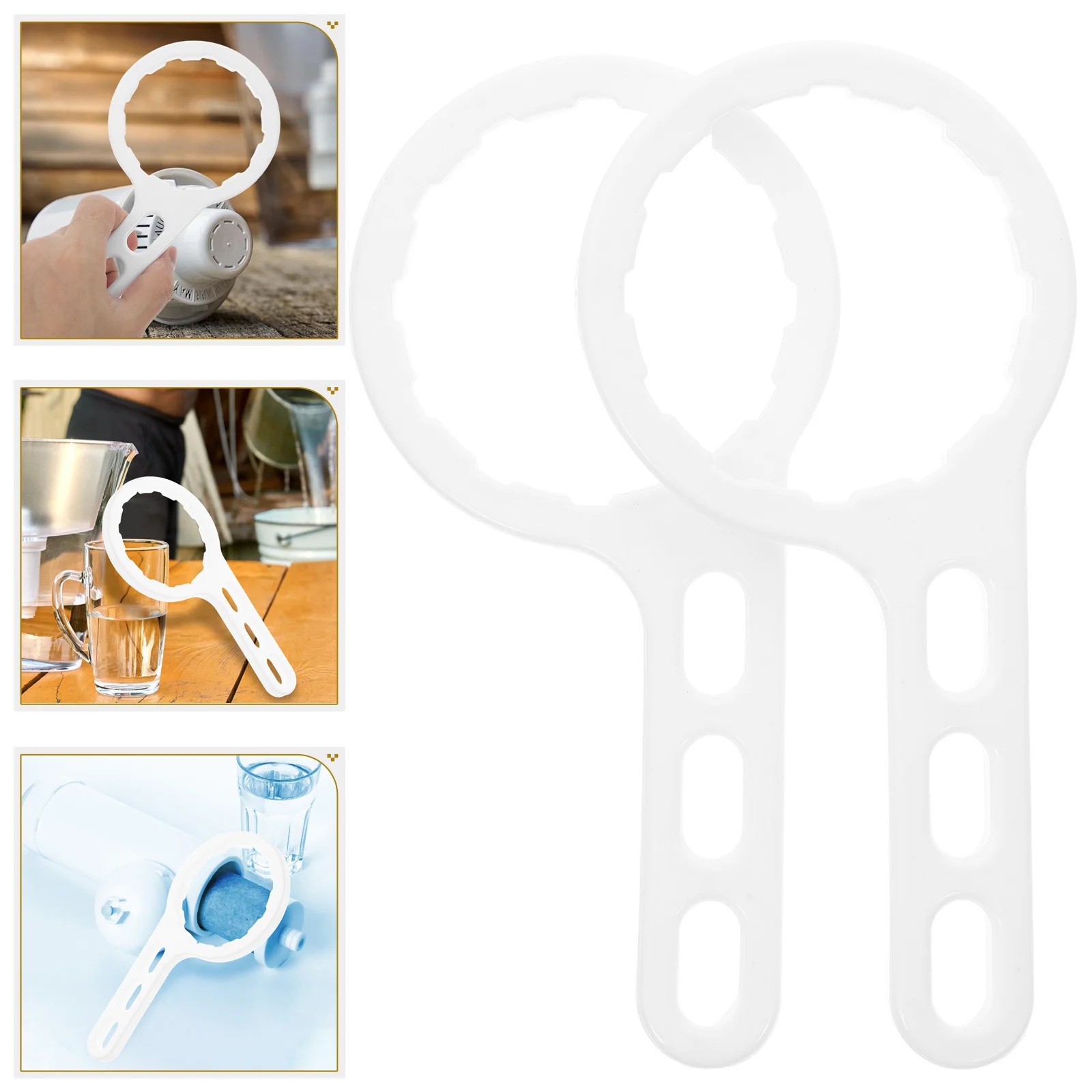 

2PCS Filter Automotive Sewer Tool Bottle Remover Spanner Plumbing Plastic Duty Professional Replacement Fuel Compact