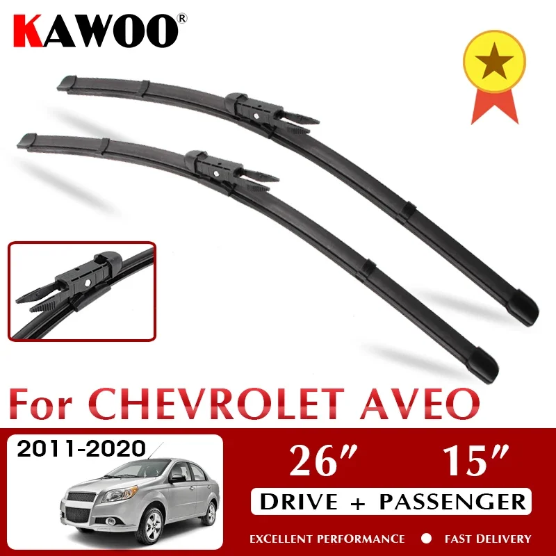 KAWOO Car Wiper Blade LHD/RHD Front Wiper Blade For Chevrolet Aveo T300 2011 - 2020 Windshield Windscreen Front Window 26