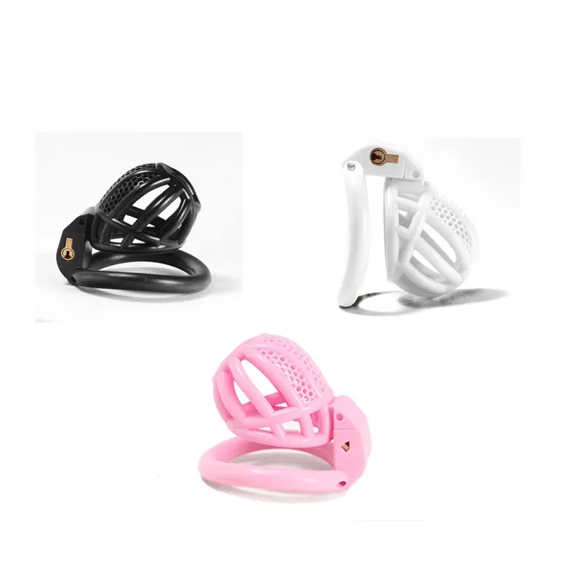 Легкая сетчатая дышащая конструкция SM, клетка для члена целомудрия с 4 кольцами, удерживающая пенис, секс-игрушки для геев