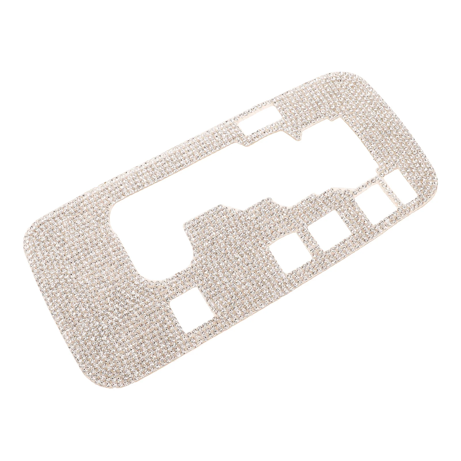

Gear Panel Trim Sticker Bling Car Accessories Auto Sticker Anti-Scratch Protective Rhinestone Driving Panel Cover Car