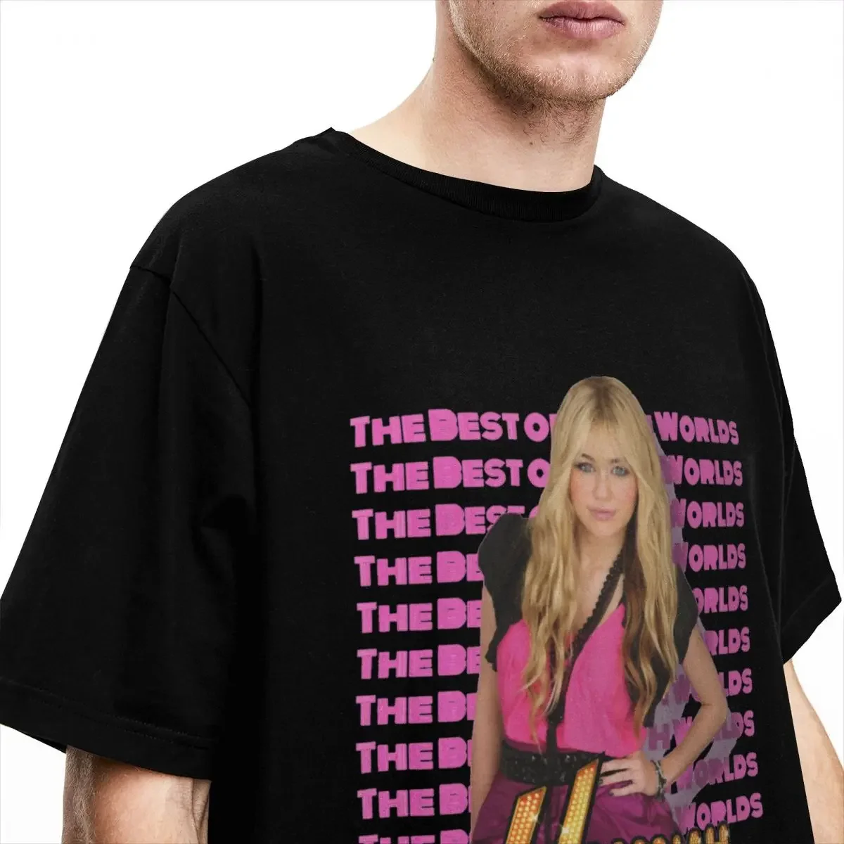 Hannah Montana for Men Women T Shirt singer Merch Leisure Tee Shirt Short Sleeve Crewneck T-Shirts Christmas Present Clothing