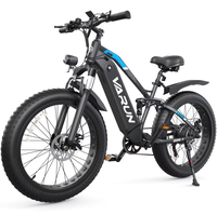 New VARUN S26-1 electric bike 750W motor 48V18AH battery dual suspension urban mountain all-terrain electric bicycle