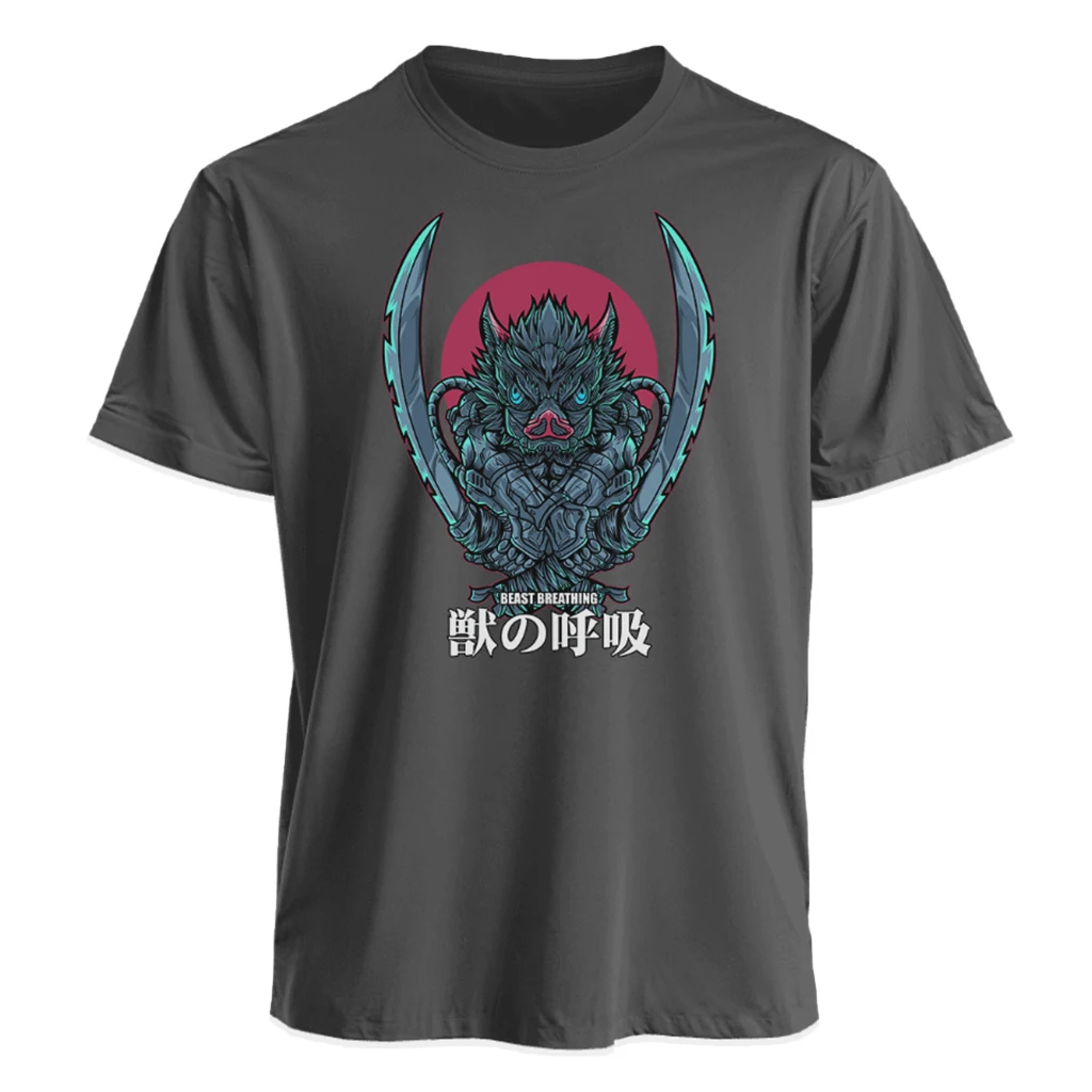 

Demon Slayer Beast Breathing Inosuke T Shirt Men Cotton Short Sleeve Anime Graphic Tee 2026 Summer Streetwear Casual Tops Manga