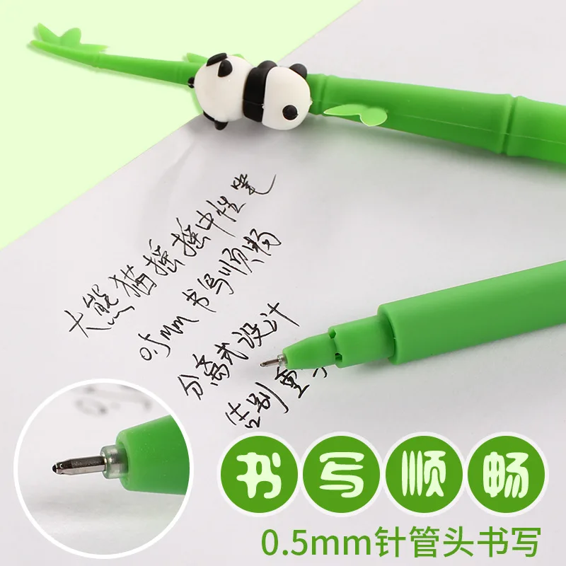 Shake Creative Gel Pen Giant Panda Cartoon Leuke Hoge Yan Waarde Testpen Tulp ins Wind Leuke basisschoolleerlingen Glazen pen