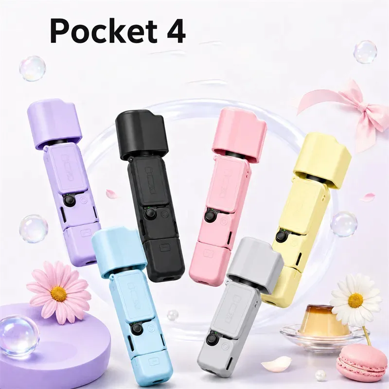 Skinlee Case For DJI Osmo Pocket 4 Multi-colored Liquid Silicone Full Protective Shell For DJI Osmo Pocket 4 Cover