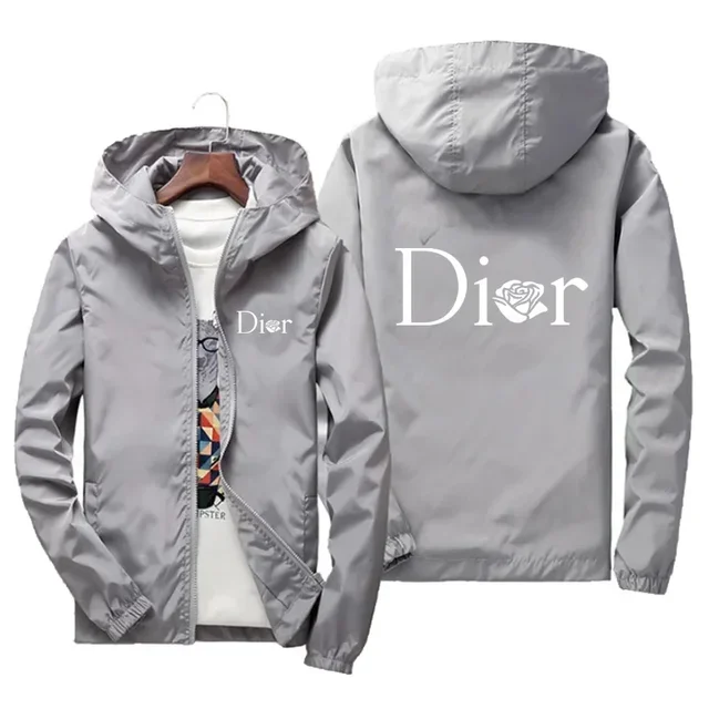 Spring and Autumn 2026 New Waterproof Men's Casual Sports Jacket, Fashionable Outdoor Windproof Jogging Men's Clothing Jackets