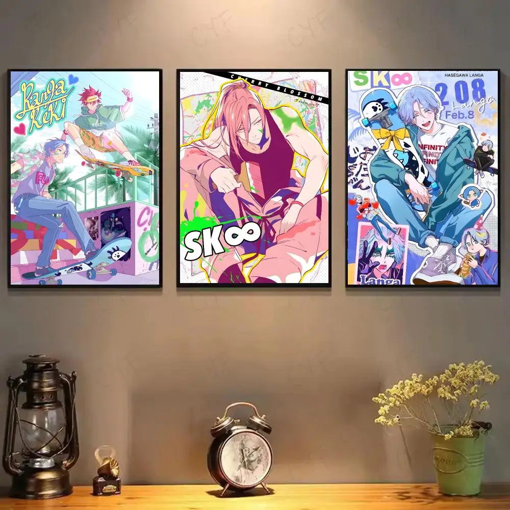 S-SK8 The I-Infinity Anime Poster High-definition Art Sticker Self Adhesive Waterproof Home Decoration For Living Room