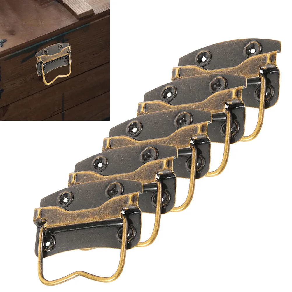 

Vintage Crate Hardware Wooden Box Handles Vintage Aesthetic Iron Construction Resists Deformation Wear Resistant