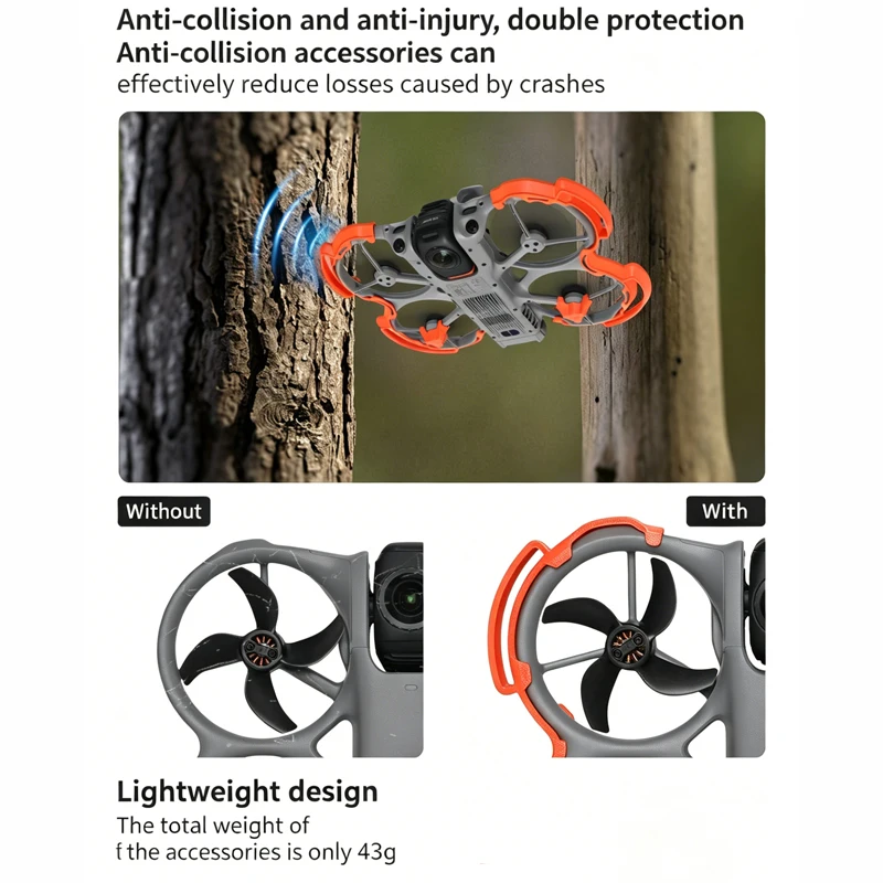 Schutzring für DJI Avata 360, Anti-Kollisions-Propeller-Schutz, Propellerschutz für Avata 360 Drohnenzubehör – Detail 3
