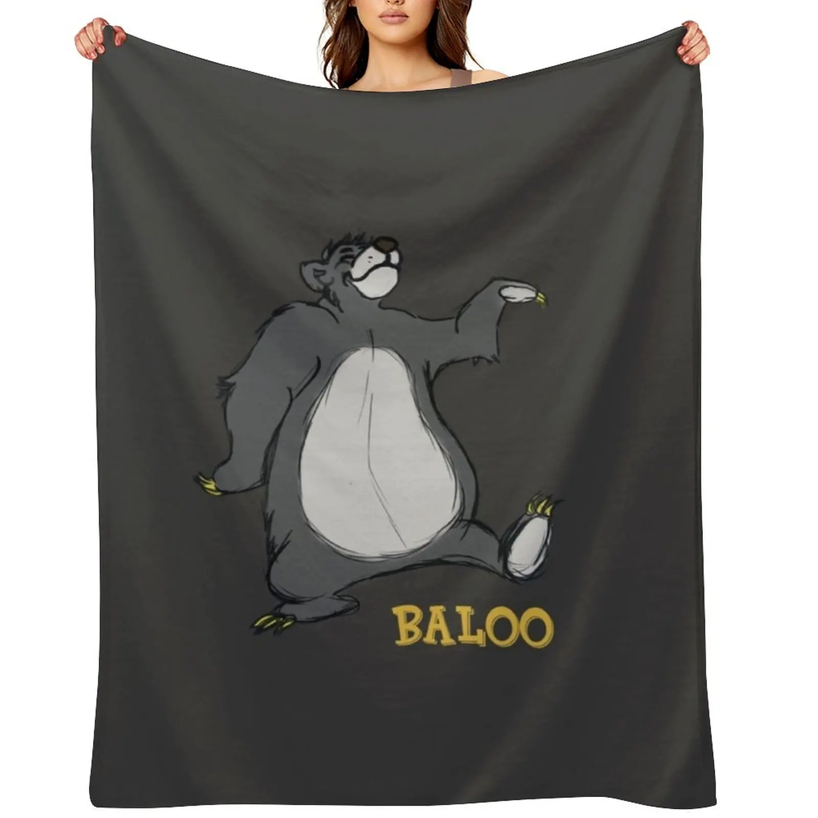 

Baloo Throw Blanket Summer Personalized Gift Cute Thermals For Travel Blankets