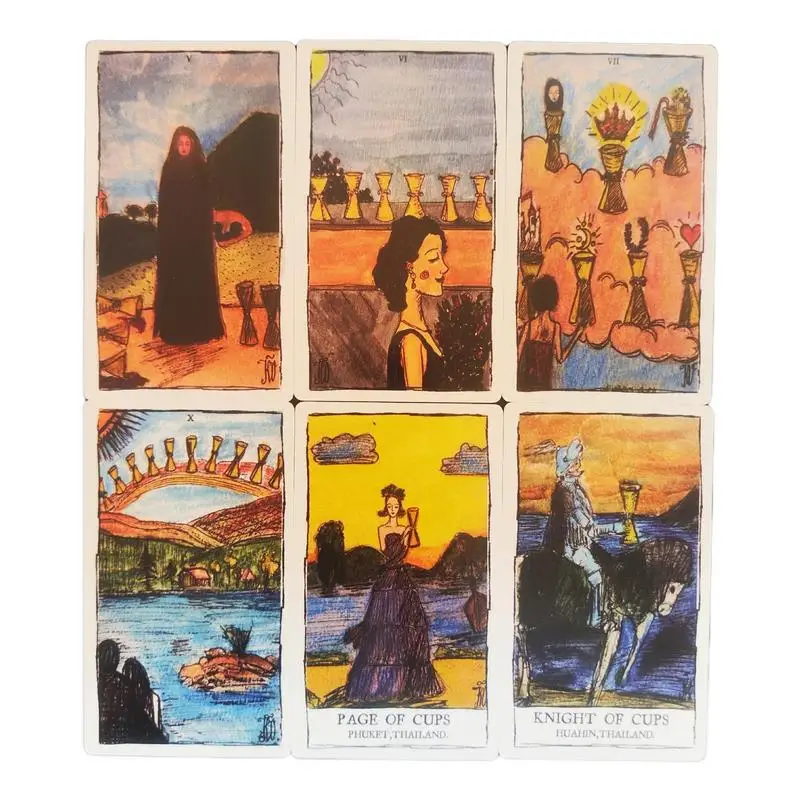 Karty tarota Quen Forget Tarot De Gap Psychologiczna talia wyroczni Gra planszowa 78 2 karty pamiątkowe Pełny angielski