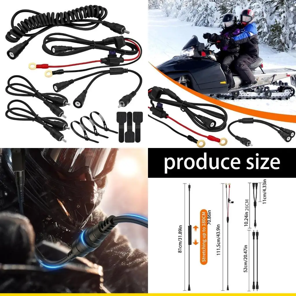 SZCH Heated Motorcycle Helmets Visors Electric Wire for Most Heated
