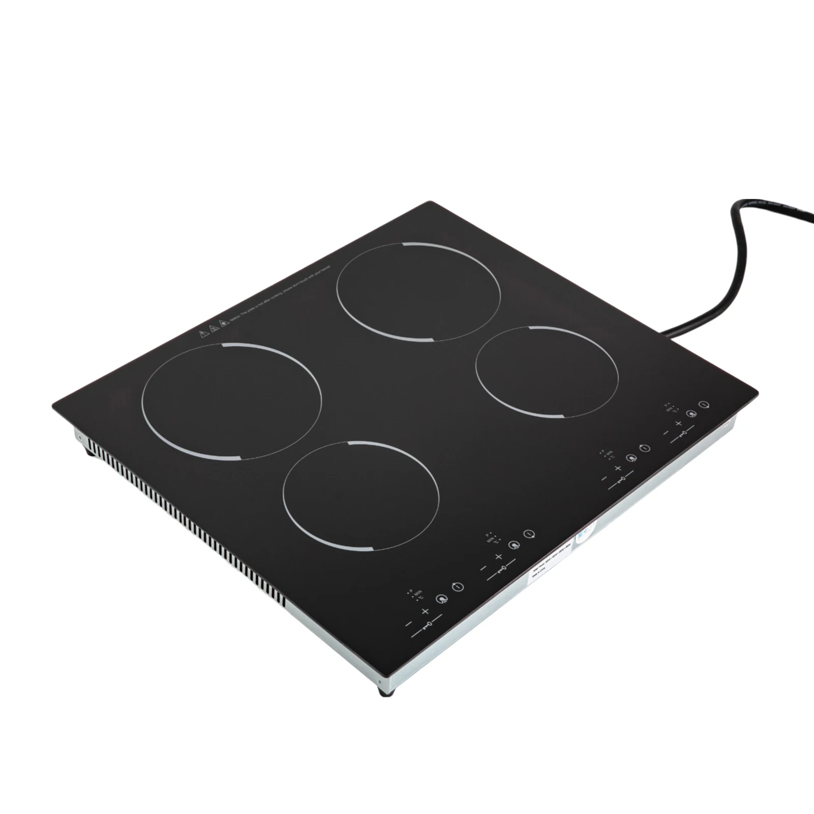 23 Inch Countertop Electric Cooktop 4 Burner 110V Plug in Electric Stovetop