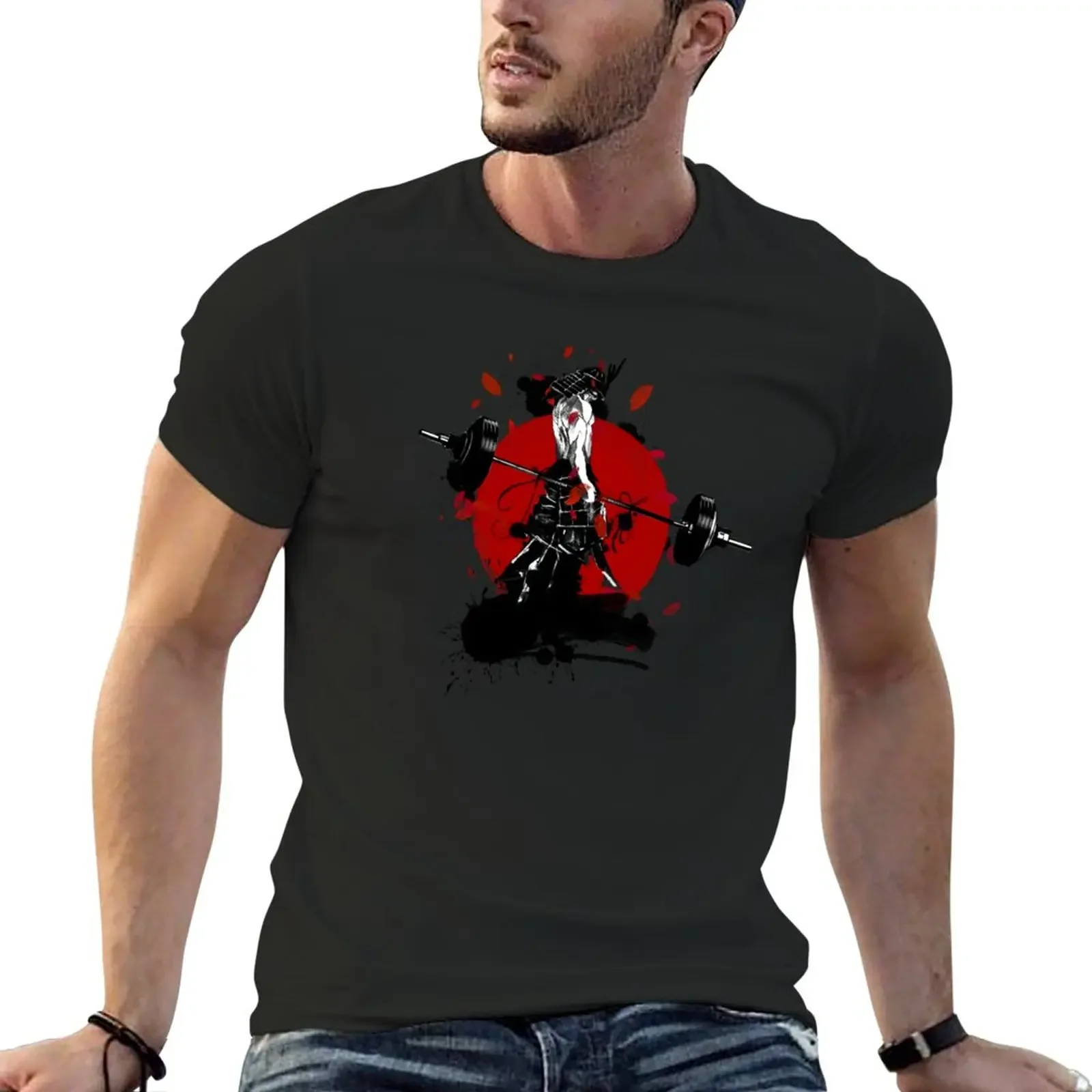 

New Samurai powerlifter ( backside ) T-Shirt Oversized t-shirt tops fitted t shirts for men