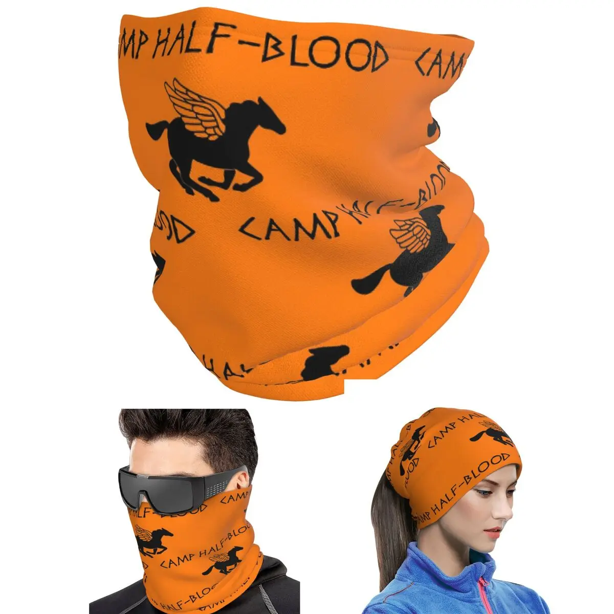 Camp Half-Blood - Percy Jackson Bandana Neck Cover Printed Wrap Mask Scarf Multi-use Face Mask Unisex Adult All Season