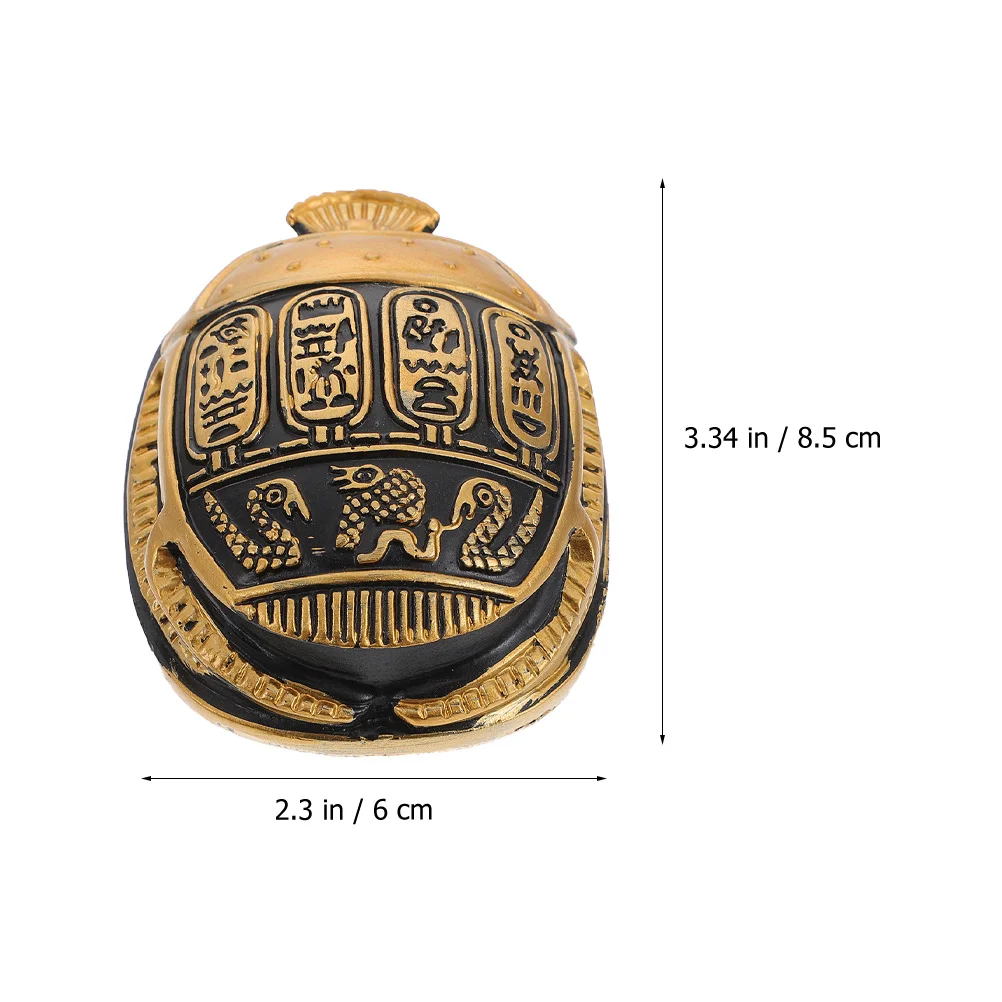 

Egyptian Scarab Resin Ancient Beetle Statue Desktop Home Decor Ornament Vintage Sculpture Office Tabletop Decoration Gift