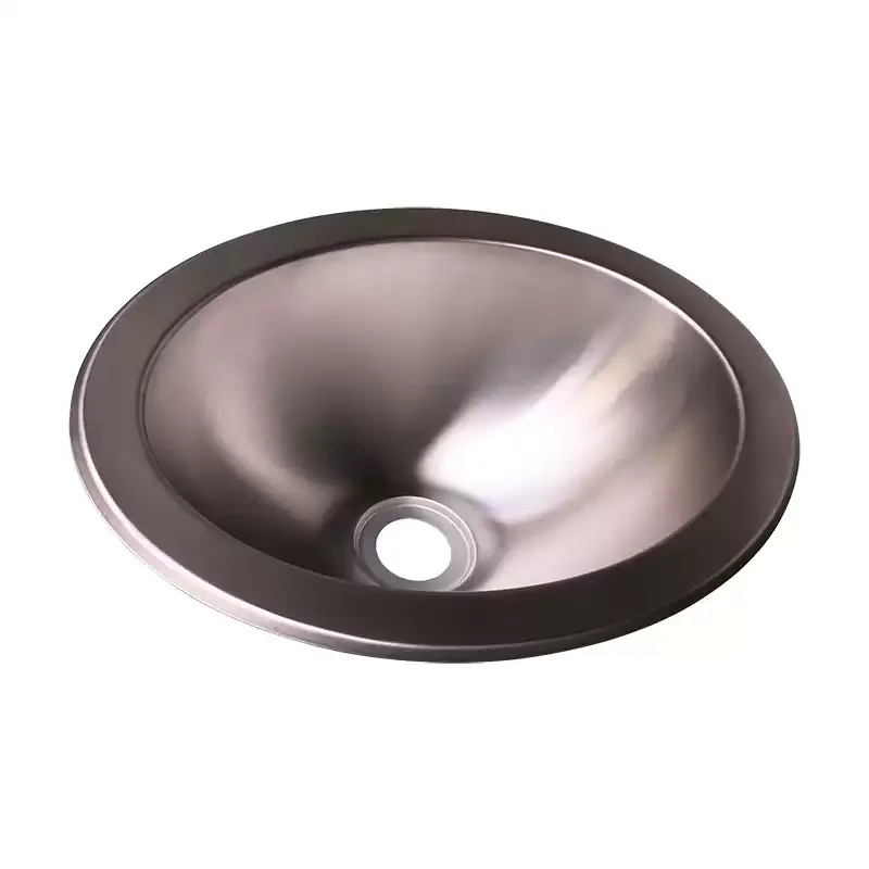 

Портативная овальная раковина из нержавеющей стали для кемперных яхт и использования в небольшем пространстве